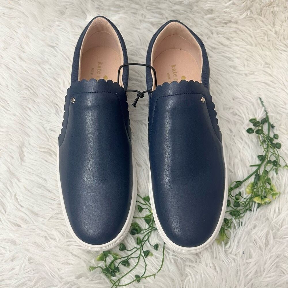 kate spade Navy Blue Slip-On Sneakers